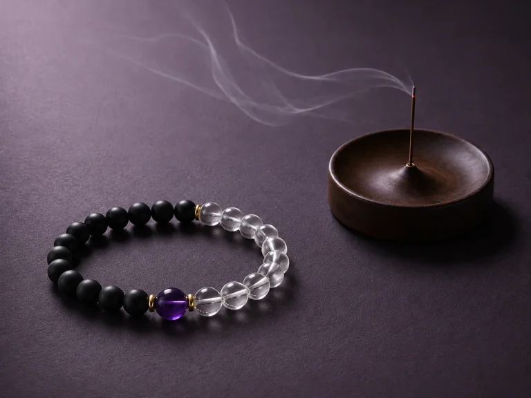 A stylized close-up of the 9Purple branding text and Period 9 Energy Object engraving on the luxurious packaging element.